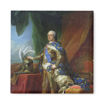 Louis XV  King of France & Navarre, 1750 Fridge Magnet