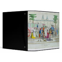 Louis XVI  and his family taken to the Temple 3 Ring Binders