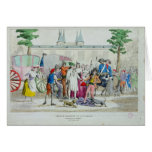 Louis XVI  and his family taken to the Temple cards