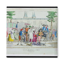 Louis XVI  and his family taken to the Temple Fridge Magnets