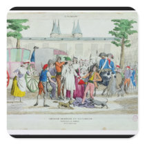 Louis XVI  and his family taken to the Temple Sticker