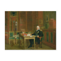 Louis XVIII  in his Study at the Tuileries Post Card