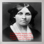 Louisa May Alcott "Little Kingdom" Wisdom Quote Po Print