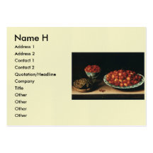 Louise Moillon Cherries Strawberries Gooseberries Business Card Templates