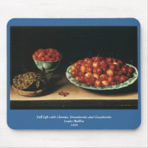 Louise Moillon Cherries Strawberries Gooseberries mousepads