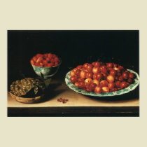 Louise Moillon Still Life with Cherries, Strawberries and Gooseberries