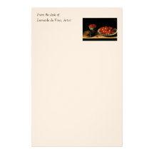 Louise Moillon Cherries Strawberries Gooseberries Stationery Paper