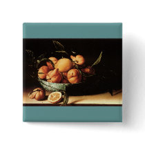 Louise Moillon's Bowl of Curacao Oranges (1634) Pinback Button