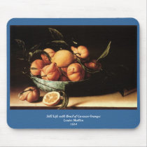 Louise Moillon's Bowl of Curacao Oranges (1634) mousepads