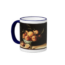 Louise Moillon's Bowl of Curacao Oranges (1634) mugs