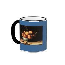 Louise Moillon's Bowl of Curacao Oranges (1634) mugs