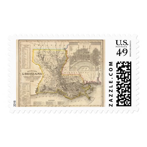 Louisiana 5 stamps Zazzle
