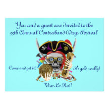 Louisiana 8.75" x 6.5"  Important Notes Below Personalized Invitation