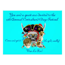 Louisiana 8.75" x 6.5"  Important Notes Below Personalized Invitation
