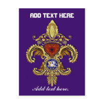 Louisiana Bicentennial Flor de lis View Hints Postcard