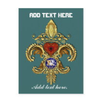 Louisiana Bicentennial Flor de lis View Hints Postcard