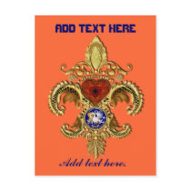 Louisiana Bicentennial Flor de lis View Hints Post Cards