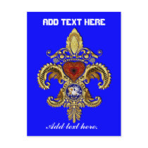 Louisiana Bicentennial Flor de lis View Hints Post Card