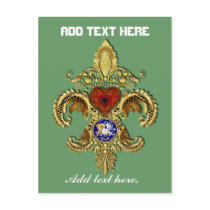 Louisiana Bicentennial Flor de lis View Hints Postcards