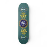 Louisiana Bicentennial Mardi Gras Logo View Hint Skate Board