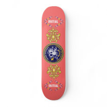 Louisiana Bicentennial Mardi Gras Logo View Hint Skate Board Deck