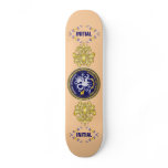 Louisiana Bicentennial Mardi Gras Logo View Hint Skate Board Deck