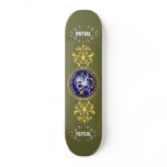 Louisiana Bicentennial Mardi Gras Logo View Hint Skate Decks