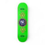 Louisiana Bicentennial Mardi Gras Logo View Hint Skate Deck