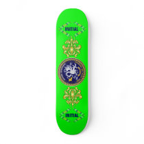 Louisiana Bicentennial Mardi Gras Logo View Hint Skate Deck