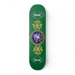 Louisiana Bicentennial Mardi Gras Logo View Hint Skateboard