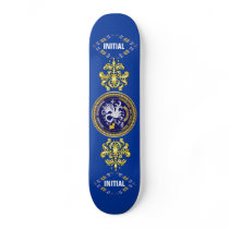Louisiana Bicentennial Mardi Gras Logo View Hint Skate Deck