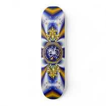 Louisiana Bicentennial Mardi Gras Logo View Hint Skateboard Deck