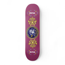 Louisiana Bicentennial Mardi Gras Logo View Hint Skate Board