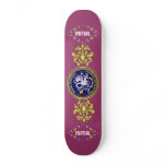 Louisiana Bicentennial Mardi Gras Logo View Hint Skate Board