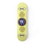 Louisiana Bicentennial Mardi Gras Logo View Hint Skate Board Deck
