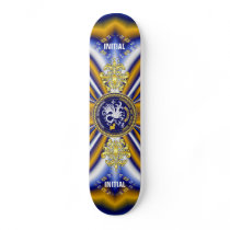 Louisiana Bicentennial Mardi Gras Logo View Hint Custom Skate Board