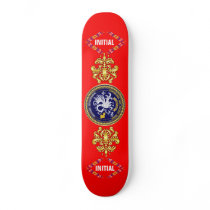 Louisiana Bicentennial Mardi Gras Logo View Hint Skate Board Deck