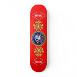 Louisiana Bicentennial Mardi Gras Logo View Hint Skate Board Deck