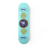 Louisiana Bicentennial Mardi Gras Logo View Hint Skate Deck