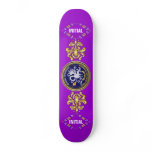 Louisiana Bicentennial Mardi Gras Logo View Hint Custom Skate Board