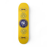 Louisiana Bicentennial Mardi Gras Logo View Hint Skateboard Deck