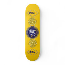 Louisiana Bicentennial Mardi Gras Logo View Hint Skateboard Deck