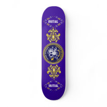 Louisiana Bicentennial Mardi Gras Logo View Hint Skate Board