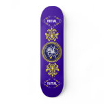 Louisiana Bicentennial Mardi Gras Logo View Hint Skate Board