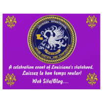 Louisiana Bicentennial  Mardi Gras Party See Notes Personalized Flyer