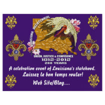 Louisiana Bicentennial  Mardi Gras Party See Notes Flyer Design