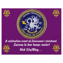 Louisiana Bicentennial  Mardi Gras Party See Notes Flyers