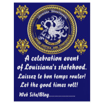 Louisiana Bicentennial  Mardi Gras Party See Notes Flyer Design