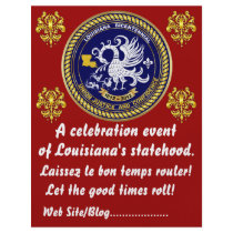 Louisiana Bicentennial  Mardi Gras Party See Notes Flyer Design
