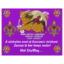Louisiana Bicentennial  Mardi Gras Party See Notes Flyers